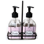 Eiffel Tower Glass Soap & Lotion Bottle Set (Personalized)