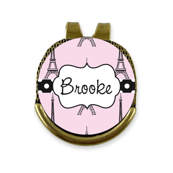 Custom Eiffel Tower Golf Ball Marker - Hat Clip - Gold