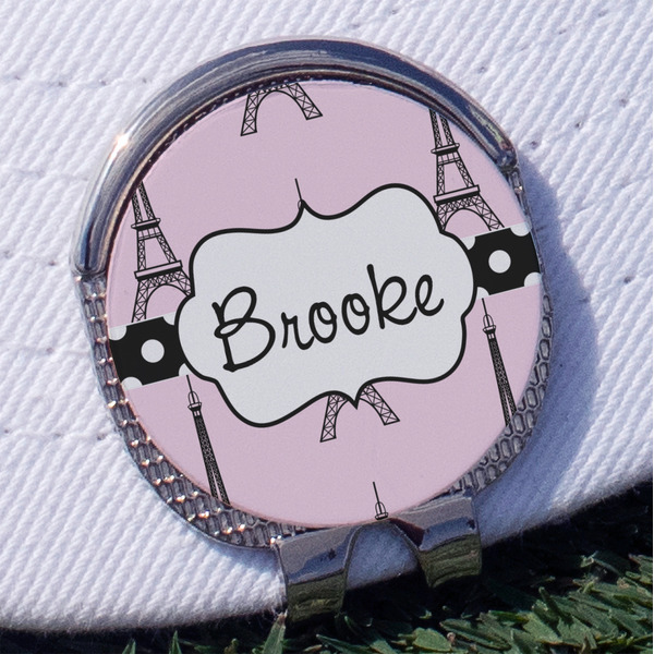 Custom Eiffel Tower Golf Ball Marker - Hat Clip