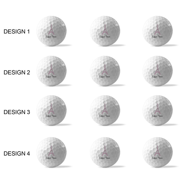 Eiffel Tower Golf Balls - Generic - Set of 12 - APPROVAL