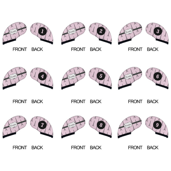 Eiffel Tower Golf Club Covers - APPROVAL (set of 9)