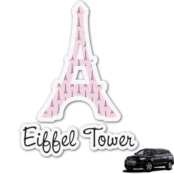 Custom Eiffel Tower Graphic Car Decal (Personalized)