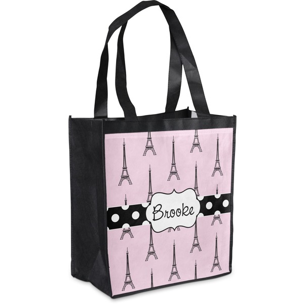 Custom Eiffel Tower Grocery Bag (Personalized)