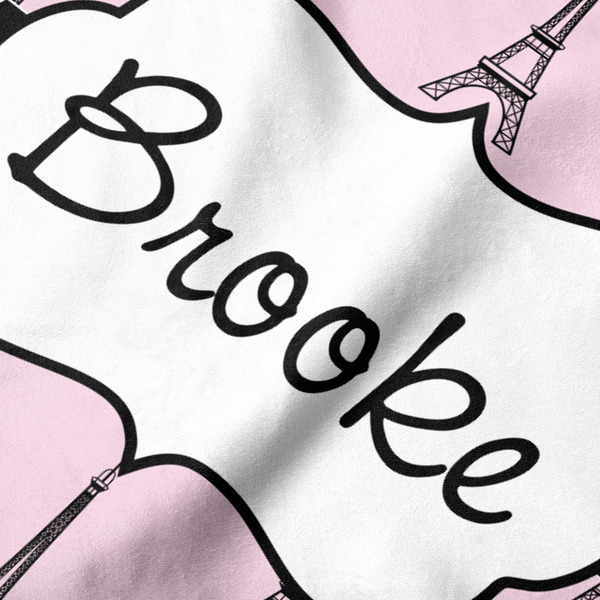 Eiffel Tower Hooded Baby Towel- Detail Close Up