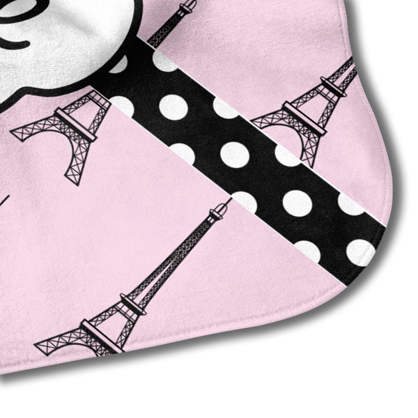 Eiffel Tower Hooded Baby Towel- Detail Corner