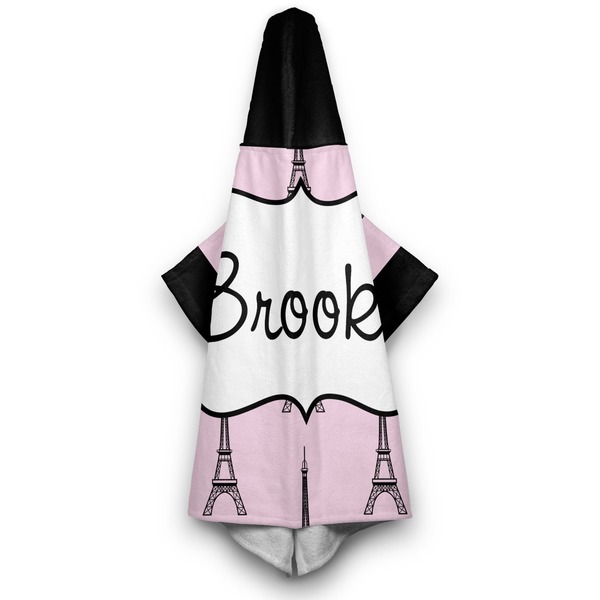 Eiffel Tower Hooded Towel - Hanging