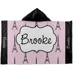 Eiffel Tower Kids Hooded Towel (Personalized)