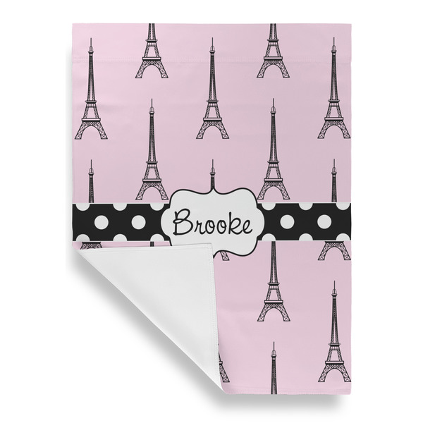 Eiffel Tower House Flags - Single Sided - FRONT FOLDED