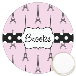 Eiffel Tower Printed Cookie Topper - 3.25" (Personalized)