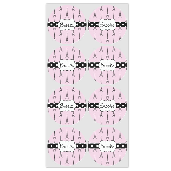 Eiffel Tower Icing Circle - Medium - Set of 8