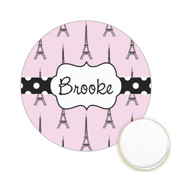 Eiffel Tower Printed Cookie Topper - 2.15" (Personalized)