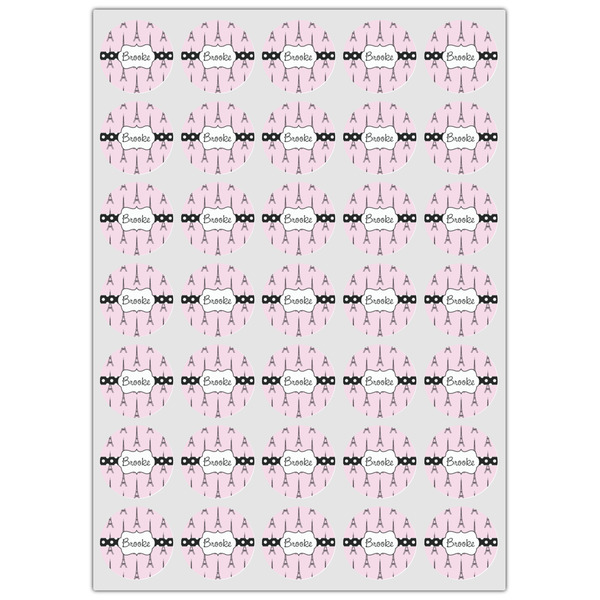 Eiffel Tower Icing Circle - XSmall - Set of 35