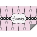 Eiffel Tower Indoor / Outdoor Rug - 6'x8' w/ Name or Text