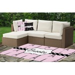 Eiffel Tower Indoor / Outdoor Rug - Custom Size w/ Name or Text