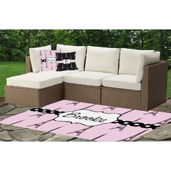 Eiffel Tower Indoor / Outdoor Rug - Custom Size w/ Name or Text
