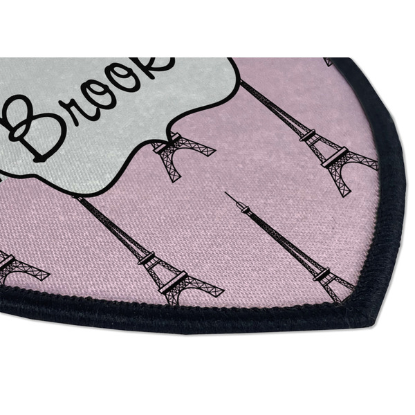 Eiffel Tower Iron on Shield 3 Detail