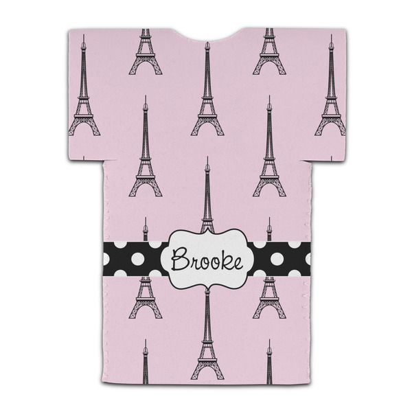 Eiffel Tower Jersey Bottle Cooler - BACK (flat)