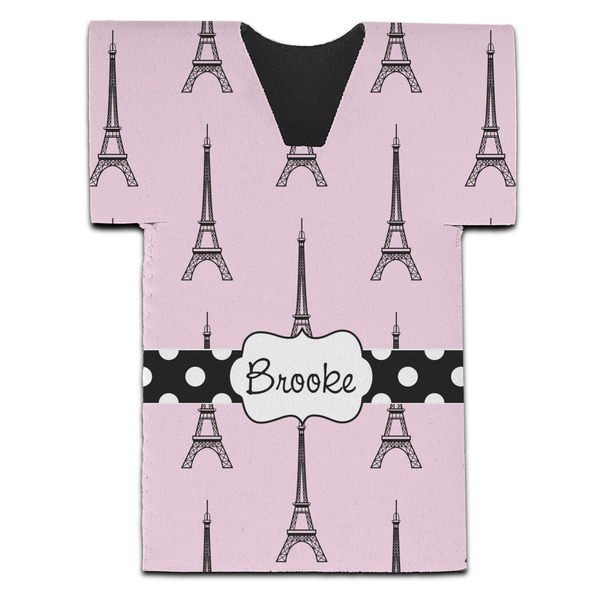 Custom Eiffel Tower Jersey Bottle Cooler (Personalized)