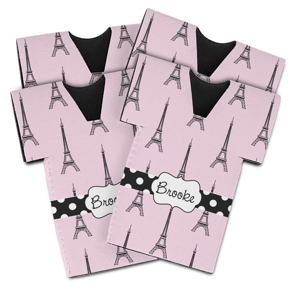 Eiffel Tower Jersey Bottle Cooler - Set of 4 - MAIN (flat)