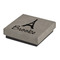 Eiffel Tower Jewelry Gift Box - Engraved Leather Lid (Personalized)