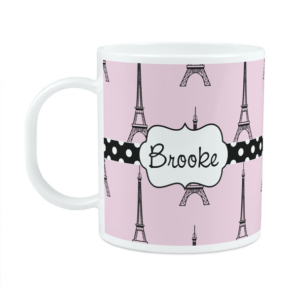 Custom Eiffel Tower Plastic Kids Mug (Personalized)