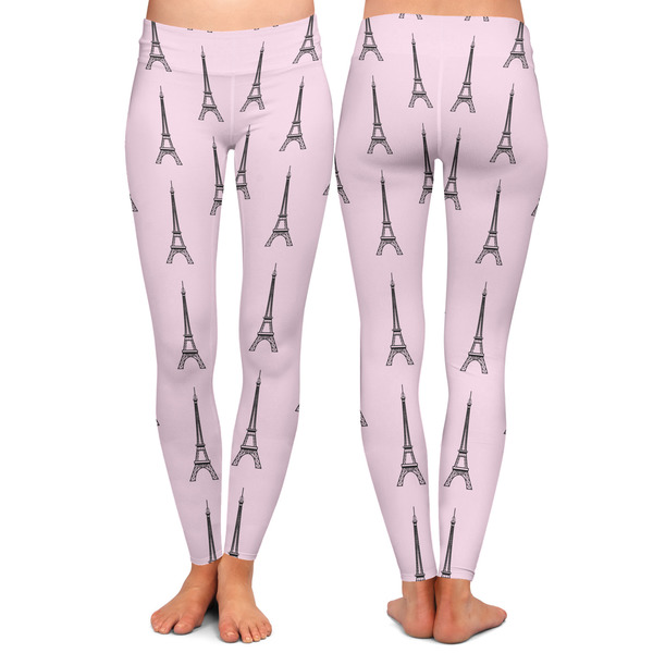 Eiffel Tower Ladies Leggings - Front and Back