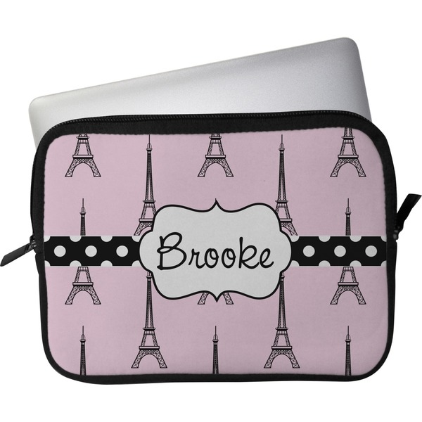 Custom Eiffel Tower Laptop Sleeve / Case (Personalized)