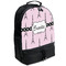 Eiffel Tower Large Backpack - Black - Angled View