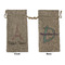 Eiffel Tower Large Burlap Gift Bag - Front & Back (Personalized)