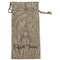 Eiffel Tower Large Burlap Gift Bags - Front