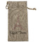 Eiffel Tower Large Burlap Gift Bag - Front (Personalized)