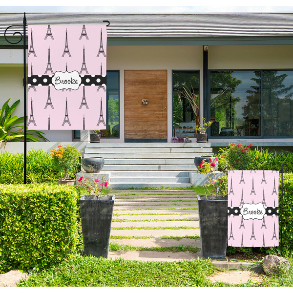 Eiffel Tower Large Garden Flag - LIFESTYLE