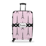 Eiffel Tower Suitcase - 28" Large - Checked w/ Name or Text