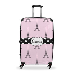 Eiffel Tower Suitcase - 28" Large - Checked w/ Name or Text