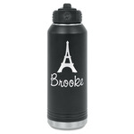 Eiffel Tower Water Bottle - Laser Engraved - Front (Personalized)