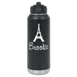 Eiffel Tower Water Bottles - Laser Engraved - Front & Back (Personalized)