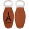 Eiffel Tower Leather Bar Bottle Opener - Front and Back (single sided)