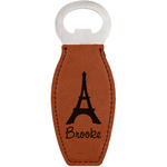 Eiffel Tower Leatherette Bottle Opener - Double Sided (Personalized)