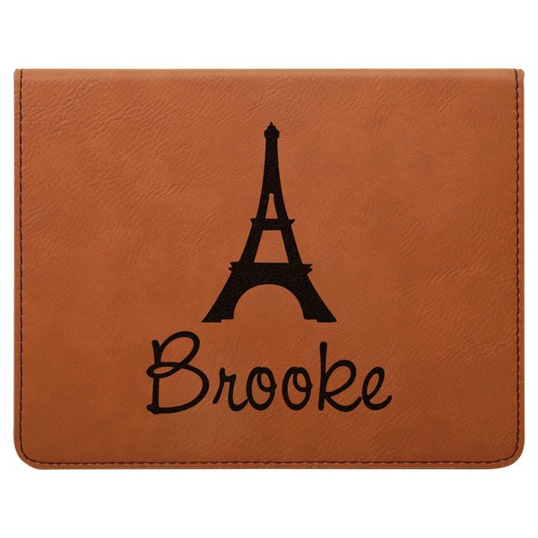 Eiffel Tower Leatherette 4-Piece Wine Tool Set Flat