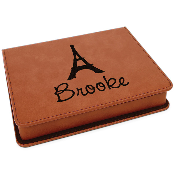 Custom Eiffel Tower Leatherette 4-Piece Wine Tool Set (Personalized)