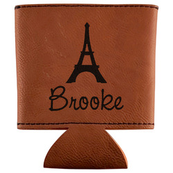 Eiffel Tower Leatherette Can Sleeve (Personalized)