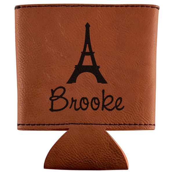 Custom Eiffel Tower Leatherette Can Sleeve (Personalized)