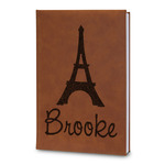 Eiffel Tower Leatherette Journal - Large - Double Sided (Personalized)