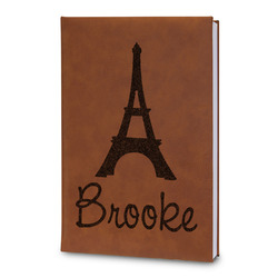 Eiffel Tower Leatherette Journal - Large - Double Sided (Personalized)