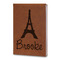 Eiffel Tower Leatherette Journal - Large - Double Sided (Personalized)