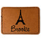 Eiffel Tower Leatherette Patches - Rectangle