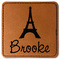 Eiffel Tower Leatherette Patches - Square