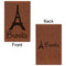 Eiffel Tower Leatherette Sketchbooks - Small - Double Sided - Front & Back View
