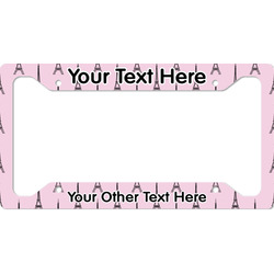 Eiffel Tower License Plate Frame - Style A (Personalized)