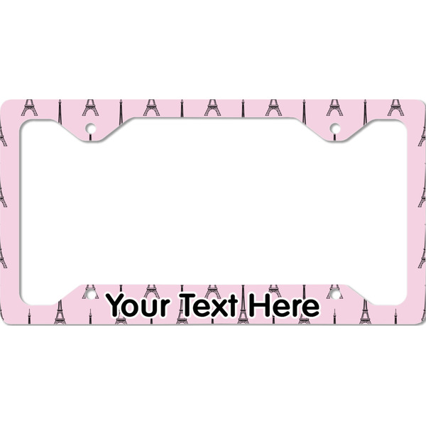 Custom Eiffel Tower License Plate Frame - Style C (Personalized)